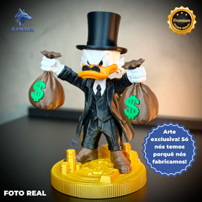 The Money Duck (Figure decorativa tio patinhas dinheiro) estilo Cartoon Montado a mão artesanal EXCLUSIVO FRETE GRÁTIS