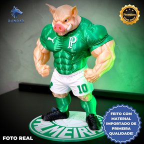 O Porcão do Palmeiras Premium Mascote – Arte Decorativa Exclusiva Montado a mão Pronta Entrega EXCLUSIVO FRETE GRÁTIS