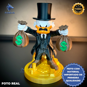 The Money Duck (Figure decorativa tio patinhas dinheiro) estilo Cartoon Montado a mão artesanal EXCLUSIVO FRETE GRÁTIS