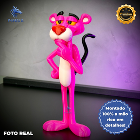 A pantera Cor de Rosa Figura decorativa estilo Cartoon Montado a mão artesanal EXCLUSIVO FRETE GRÁTIS
