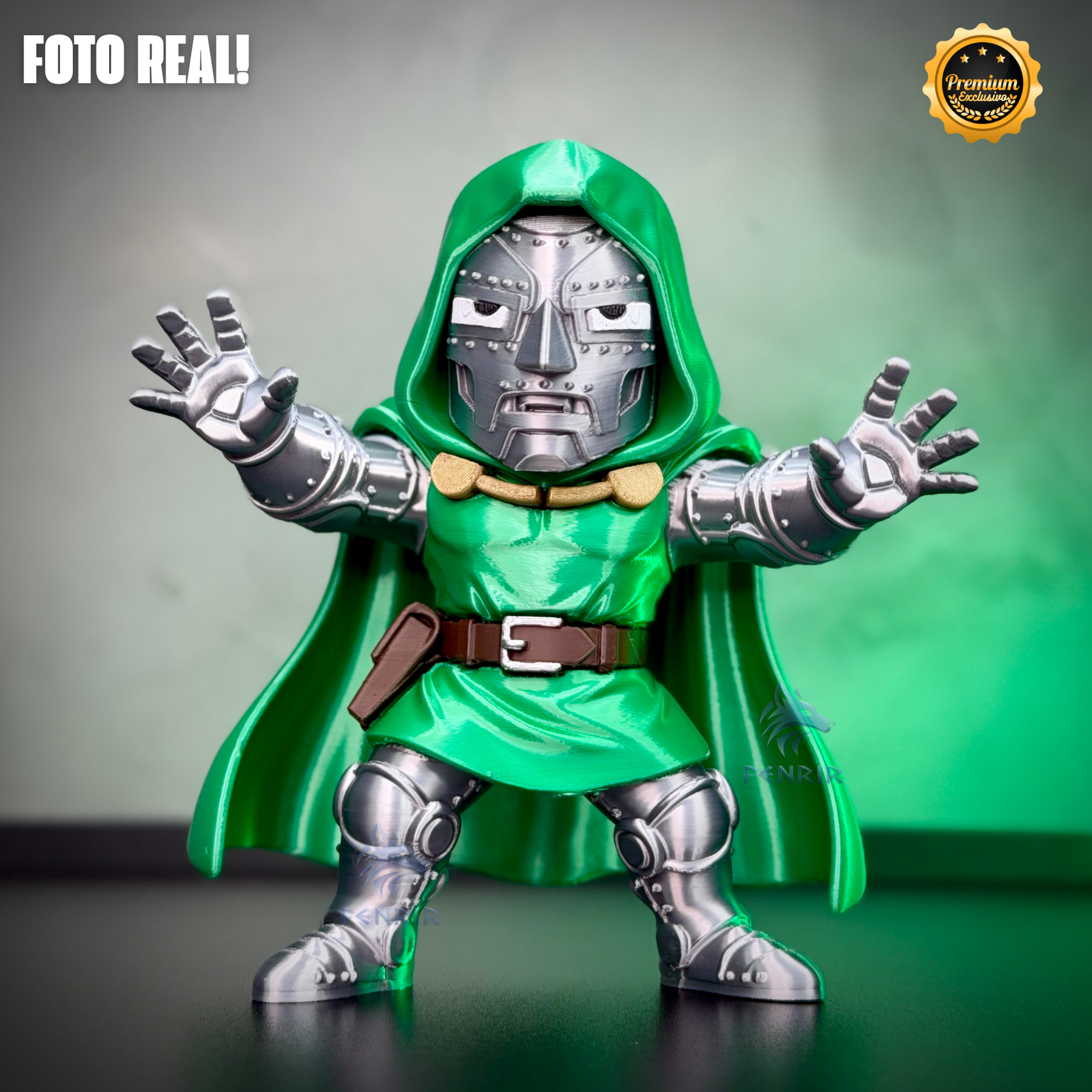The Doctor Doom (Figure decorativa Doutor Destino) estilo Cartoon Fã Montado a mão artesanal EXCLUSIVO FRETE GRÁTIS