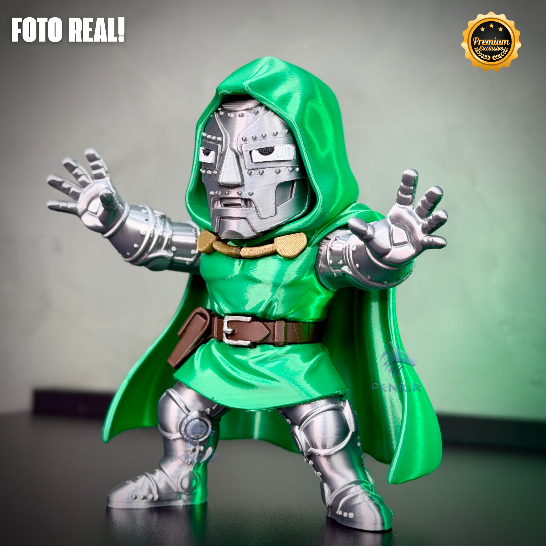 The Doctor Doom (Figure decorativa Doutor Destino) estilo Cartoon Fã Montado a mão artesanal EXCLUSIVO FRETE GRÁTIS