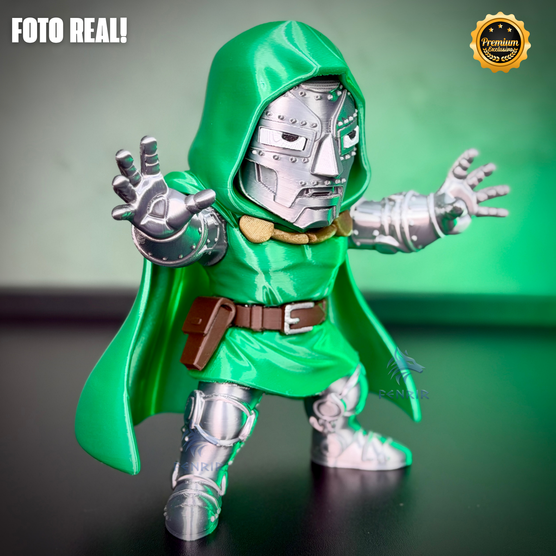 The Doctor Doom (Figure decorativa Doutor Destino) estilo Cartoon Fã Montado a mão artesanal EXCLUSIVO FRETE GRÁTIS