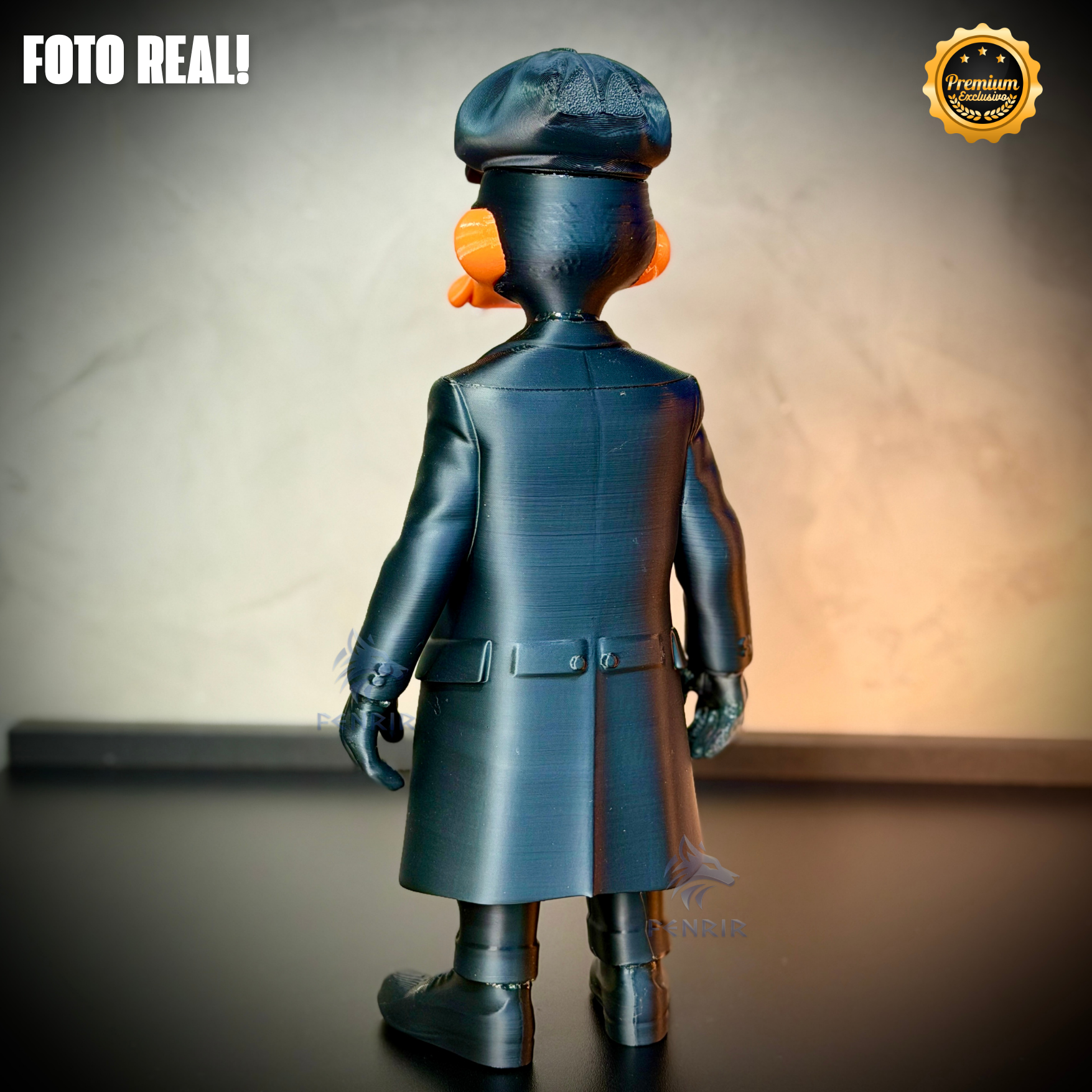 The Duck Shelby (Figure decorativa Patolino Peaky Blinders) estilo Cartoon Montado a mão artesanal EXCLUSIVO FRETE GRÁTIS
