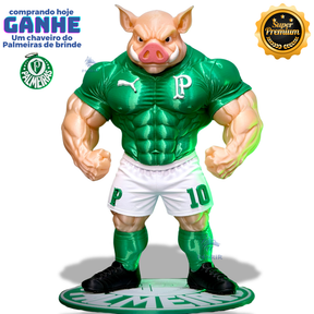 O Porcão do Palmeiras Premium Mascote – Arte Decorativa Exclusiva Montado a mão Pronta Entrega EXCLUSIVO FRETE GRÁTIS