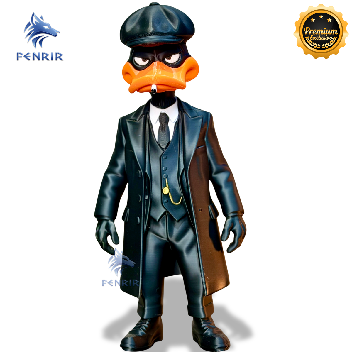 The Duck Shelby (Figure decorativa Patolino Peaky Blinders) estilo Cartoon Montado a mão artesanal EXCLUSIVO FRETE GRÁTIS
