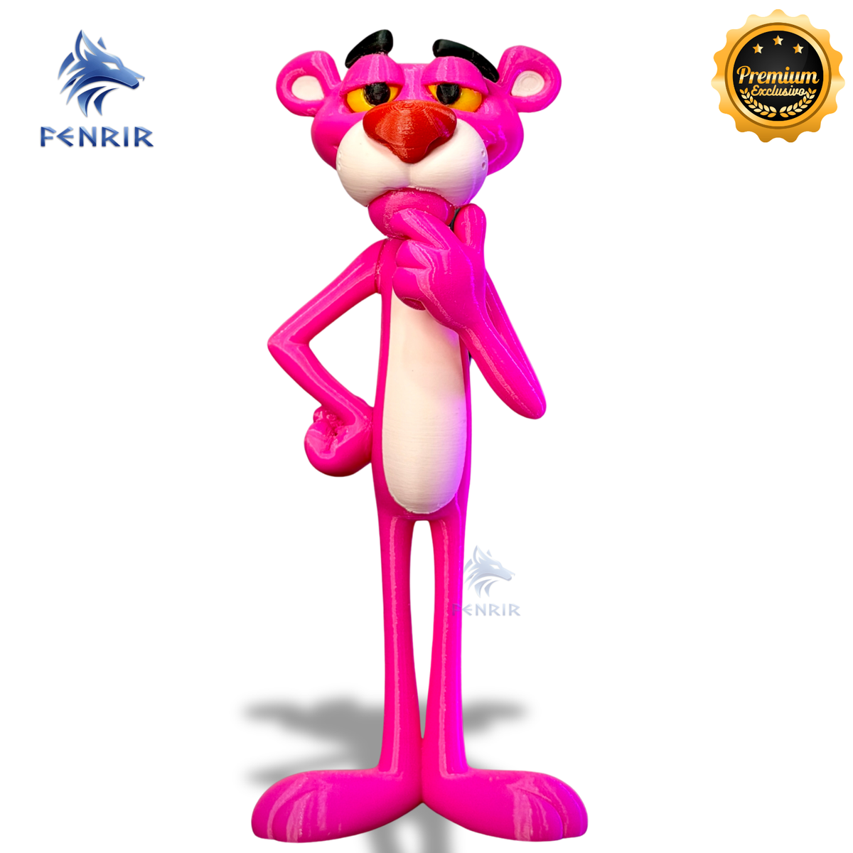 A pantera Cor de Rosa Figura decorativa estilo Cartoon Montado a mão artesanal EXCLUSIVO FRETE GRÁTIS