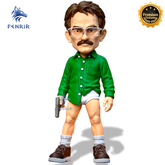 Walter White Episódio Piloto (Figure decorativa Cartoon Fã) estilo Cartoon Montado a mão artesanal EXCLUSIVO FRETE GRÁTIS