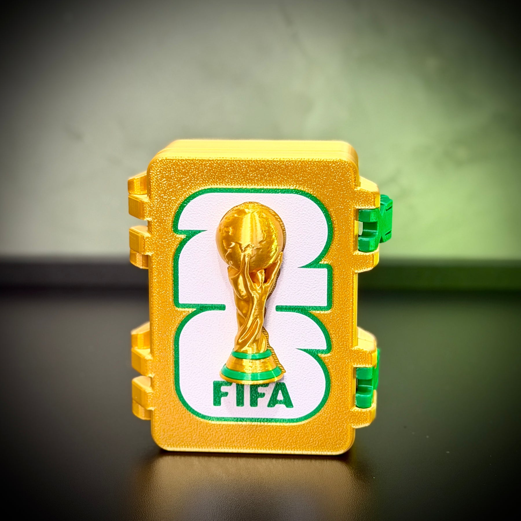Caixa Premium para figurinhas da Copa do Mundo – Edição Gold Montado a mão Pronta Entrega EXCLUSIVO FRETE GRÁTIS
