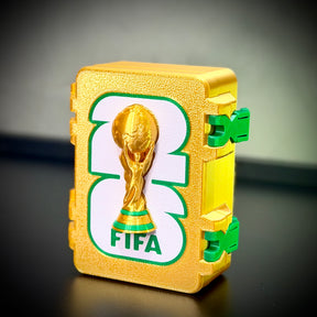 Caixa Premium para figurinhas da Copa do Mundo – Edição Gold Montado a mão Pronta Entrega EXCLUSIVO FRETE GRÁTIS