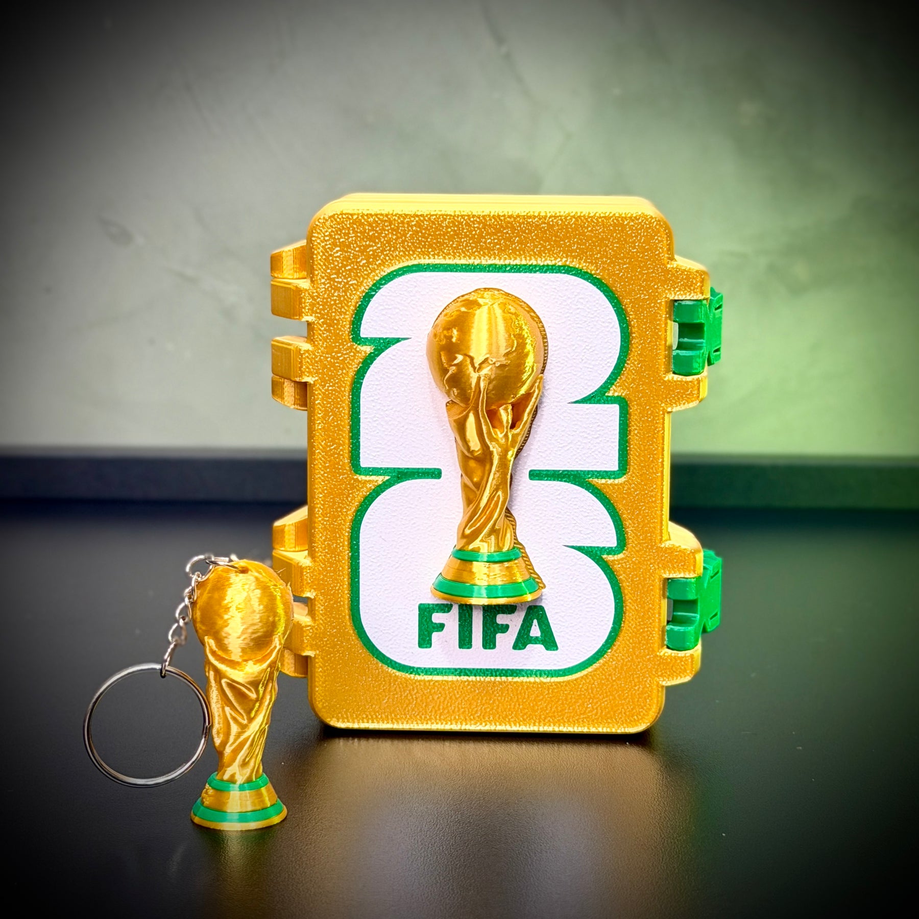 Caixa Premium para figurinhas da Copa do Mundo – Edição Gold Montado a mão Pronta Entrega EXCLUSIVO FRETE GRÁTIS