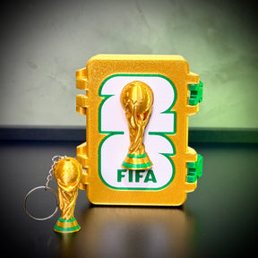 Caixa Premium para figurinhas da Copa do Mundo – Edição Gold Montado a mão Pronta Entrega EXCLUSIVO FRETE GRÁTIS