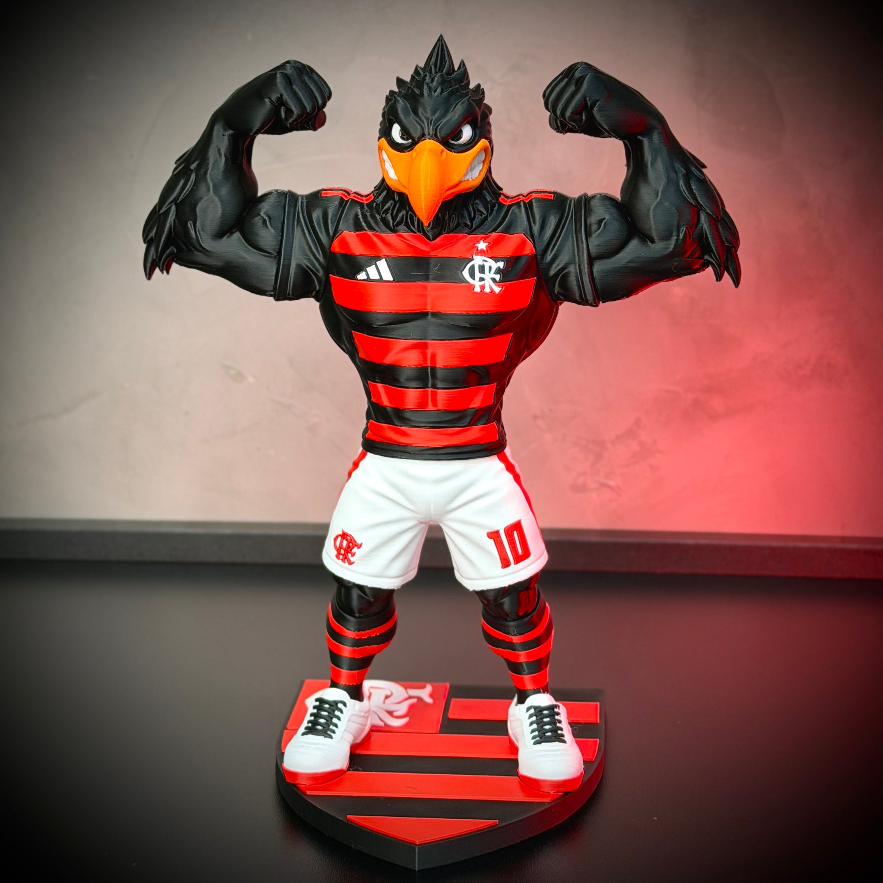 O Urubu do Flamengo Premium Mascote – Arte Decorativa Exclusiva Montado a mão Pronta Entrega EXCLUSIVO FRETE GRÁTIS