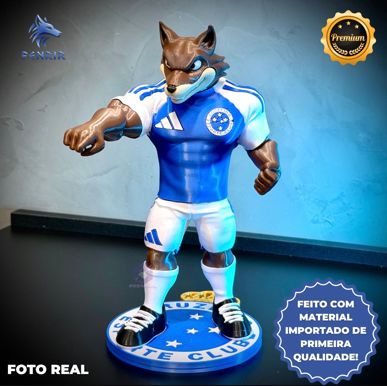 O Raposão Premium Mascote-  Arte Decorativa Exclusiva Montado a mão Pronta Entrega Montado a mão Pronta ENtrega EXCLUSIVO FRETE GRÁTIS