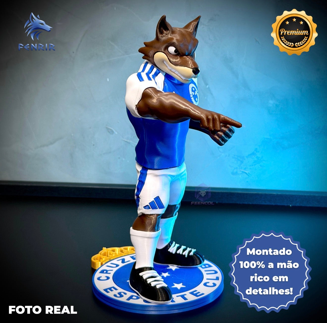 O Raposão Premium Mascote-  Arte Decorativa Exclusiva Montado a mão Pronta Entrega Montado a mão Pronta ENtrega EXCLUSIVO FRETE GRÁTIS