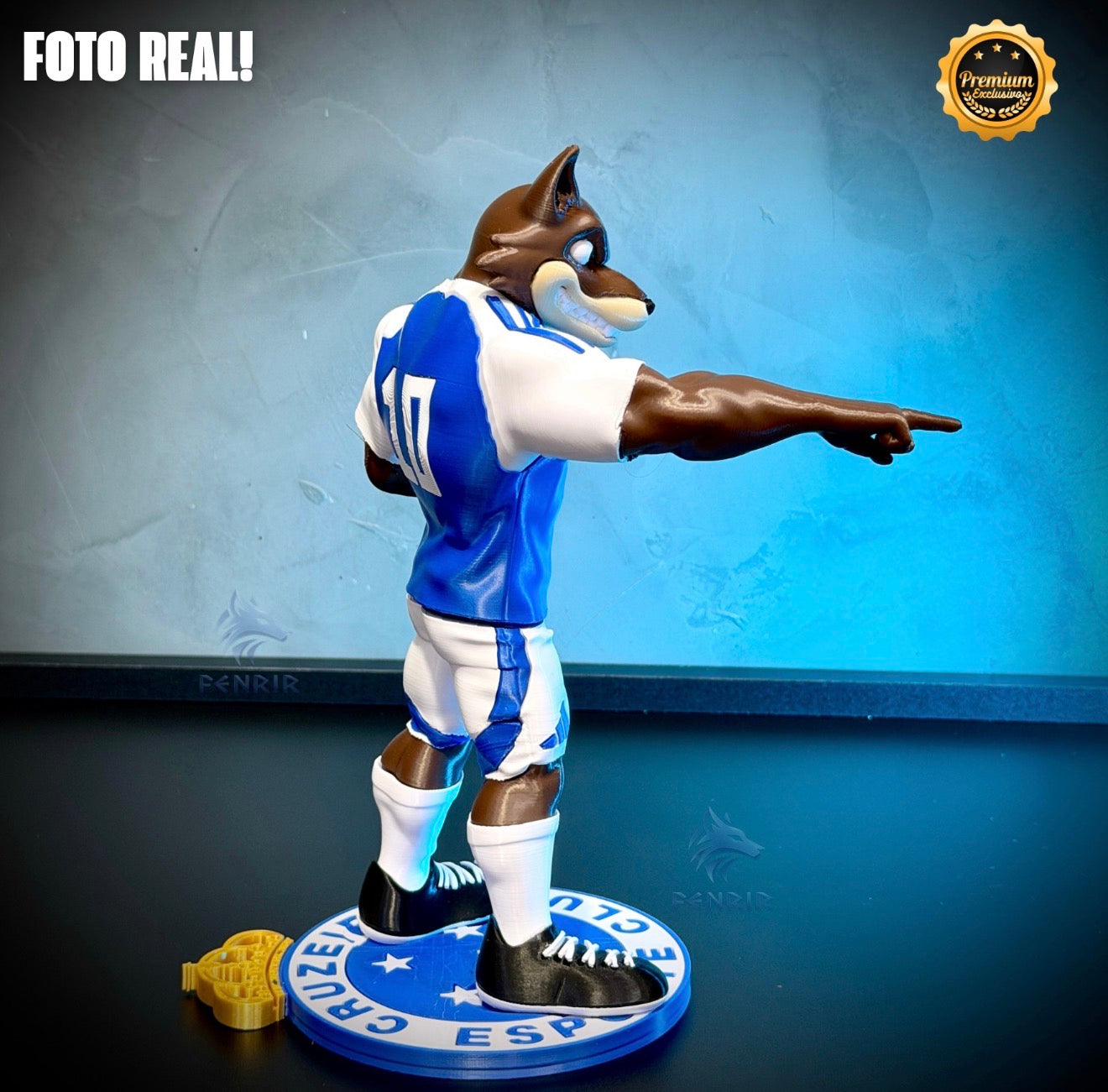 O Raposão Premium Mascote-  Arte Decorativa Exclusiva Montado a mão Pronta Entrega Montado a mão Pronta ENtrega EXCLUSIVO FRETE GRÁTIS