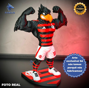 O Urubu do Flamengo Premium Mascote – Arte Decorativa Exclusiva Montado a mão Pronta Entrega EXCLUSIVO FRETE GRÁTIS