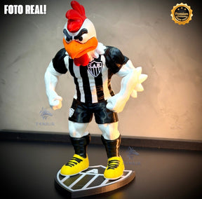 O Galo Doido Premium Mascote – Arte Decorativa Exclusiva Montado a mão Pronta Entrega EXCLUSIVO FRETE GRÁTIS