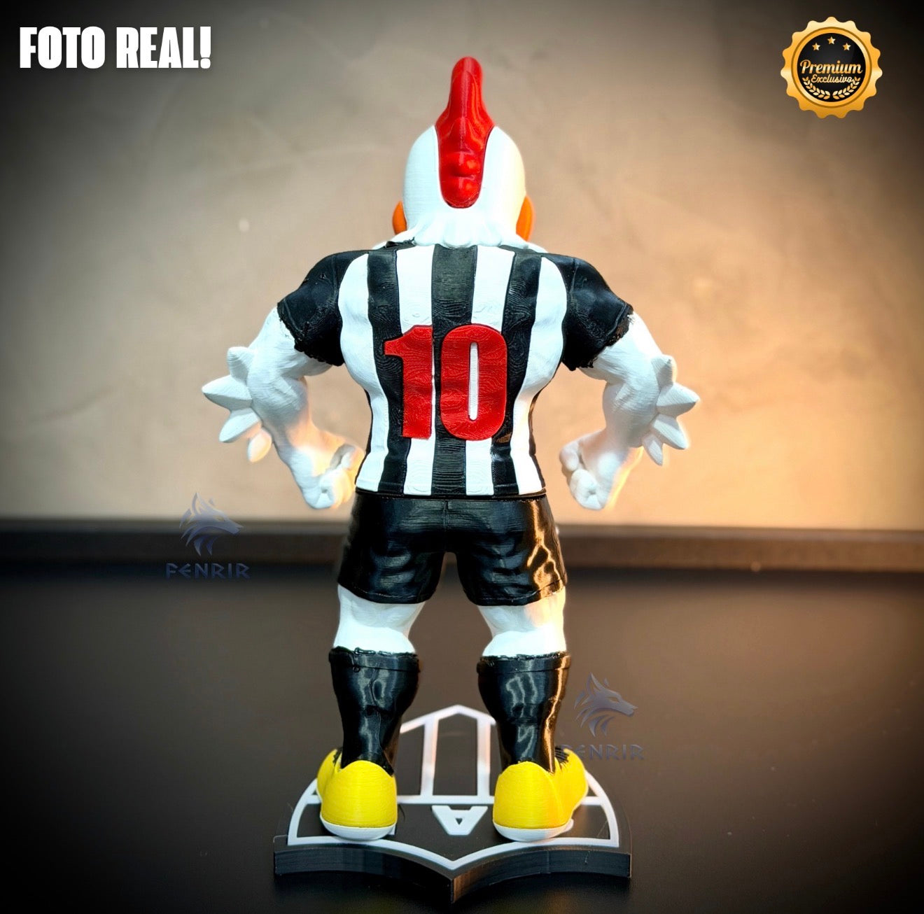 O Galo Doido Premium Mascote – Arte Decorativa Exclusiva Montado a mão Pronta Entrega EXCLUSIVO FRETE GRÁTIS