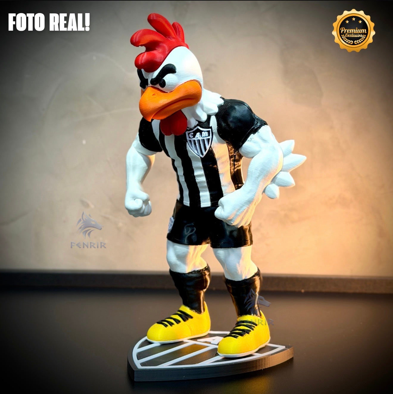 O Galo Doido Premium Mascote – Arte Decorativa Exclusiva Montado a mão Pronta Entrega EXCLUSIVO FRETE GRÁTIS