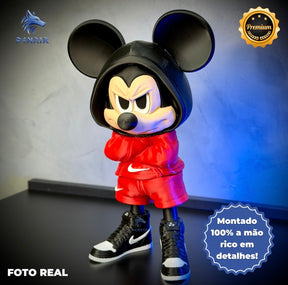 O Mickey Nervoso Urban Figura decorativa estilo Cartoon Montado a mão artesanal EXCLUSIVO FRETE GRÁTIS