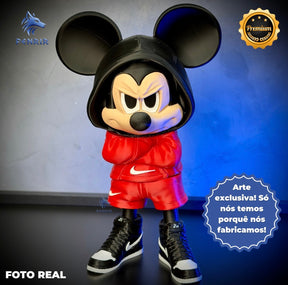 O Mickey Nervoso Urban Figura decorativa estilo Cartoon Montado a mão artesanal EXCLUSIVO FRETE GRÁTIS