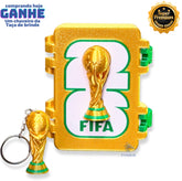 Caixa Premium para figurinhas da Copa do Mundo – Edição Gold Montado a mão Pronta Entrega EXCLUSIVO FRETE GRÁTIS