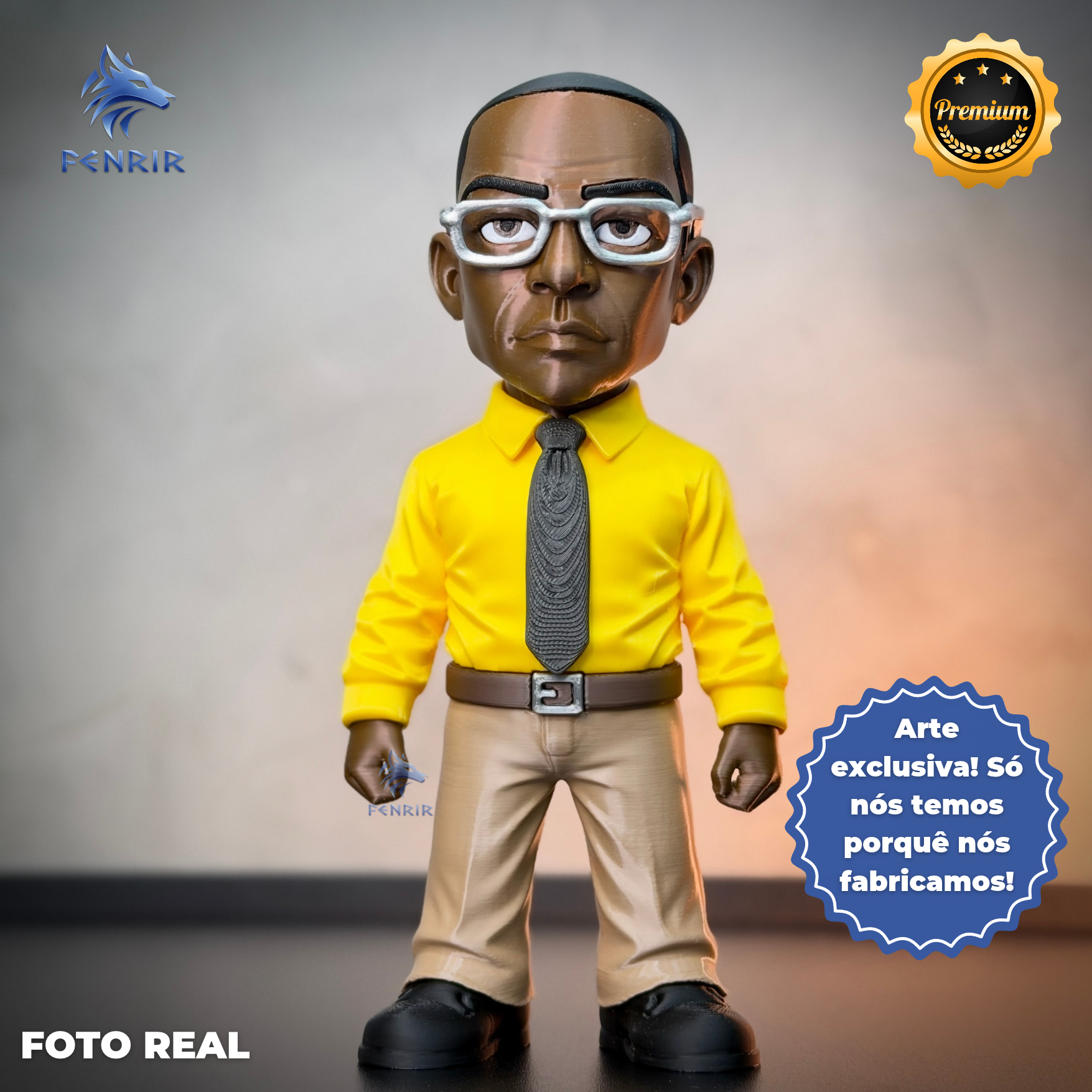 Gus Fring Breaking Bad (Figure decorativa Cartoon Fã) estilo Cartoon Montado a mão artesanal EXCLUSIVO FRETE GRÁTIS
