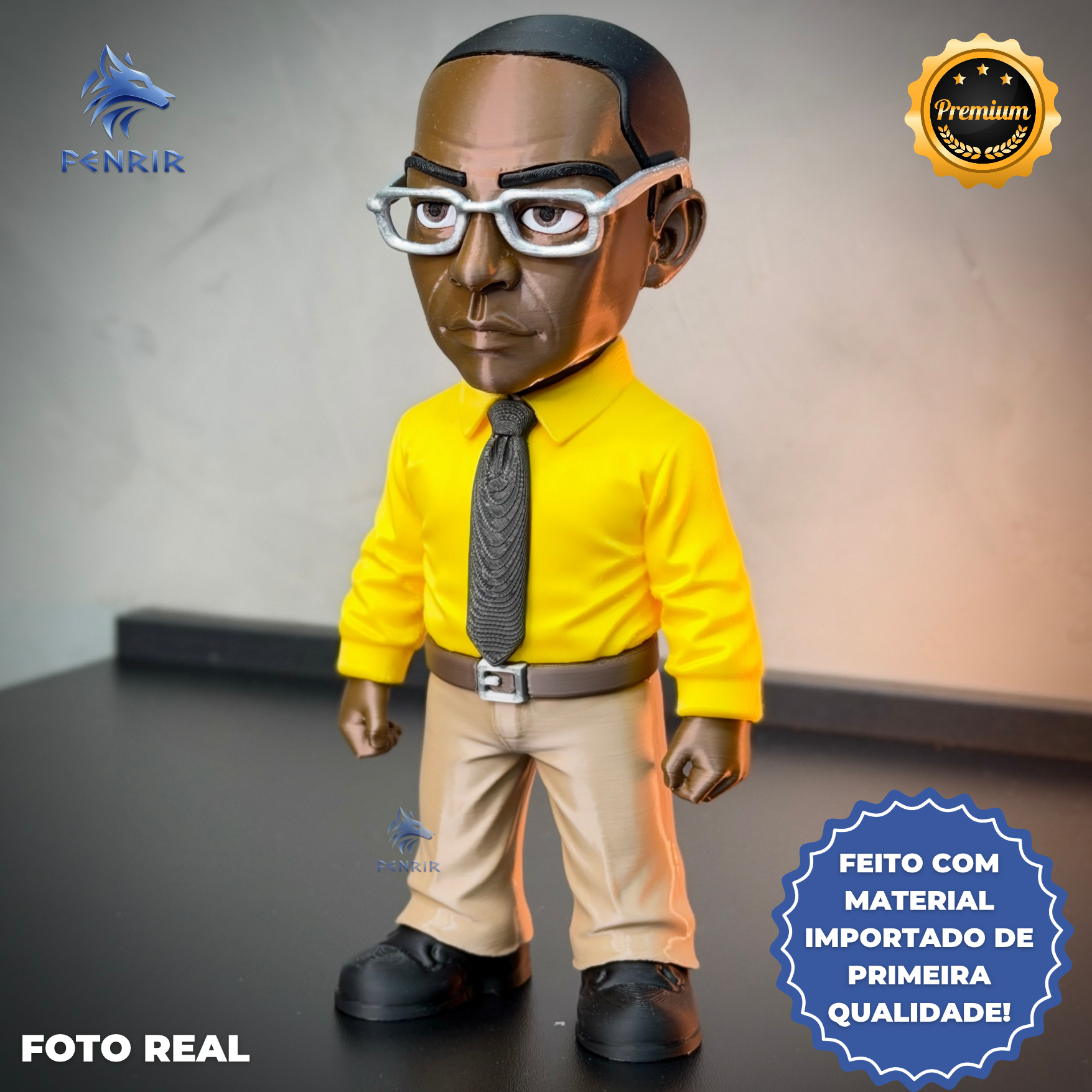 Gus Fring Breaking Bad (Figure decorativa Cartoon Fã) estilo Cartoon Montado a mão artesanal EXCLUSIVO FRETE GRÁTIS