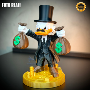The Money Duck (Figure decorativa tio patinhas dinheiro) estilo Cartoon Montado a mão artesanal EXCLUSIVO FRETE GRÁTIS