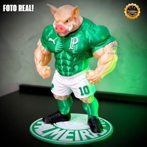 O Porcão do Palmeiras Premium Mascote – Arte Decorativa Exclusiva Montado a mão Pronta Entrega EXCLUSIVO FRETE GRÁTIS