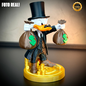 The Money Duck (Figure decorativa tio patinhas dinheiro) estilo Cartoon Montado a mão artesanal EXCLUSIVO FRETE GRÁTIS