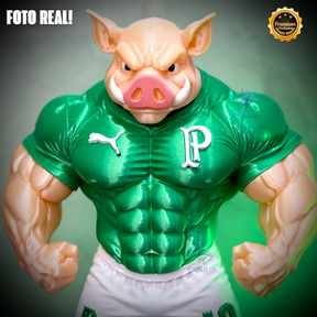 O Porcão do Palmeiras Premium Mascote – Arte Decorativa Exclusiva Montado a mão Pronta Entrega EXCLUSIVO FRETE GRÁTIS