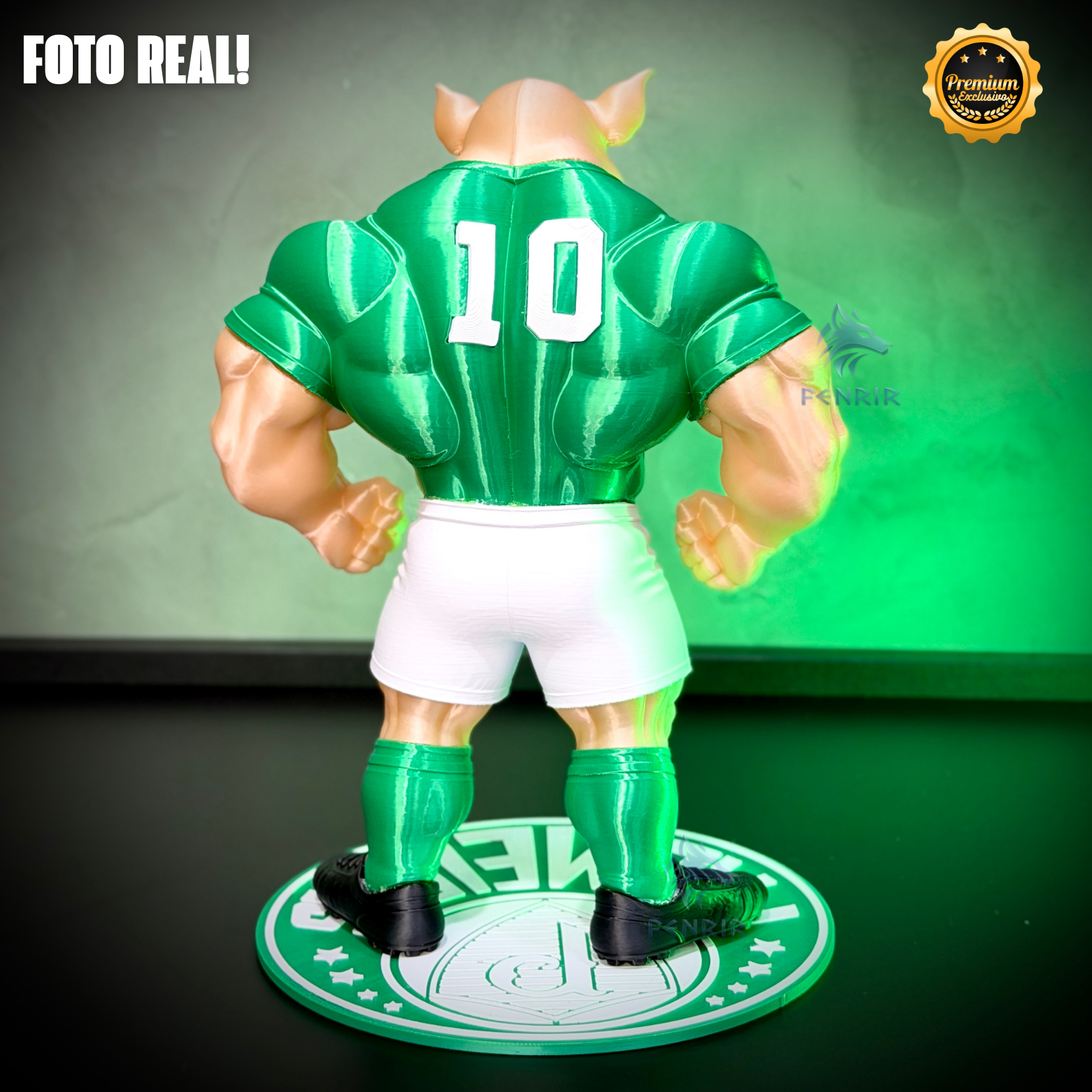 O Porcão do Palmeiras Premium Mascote – Arte Decorativa Exclusiva Montado a mão Pronta Entrega EXCLUSIVO FRETE GRÁTIS