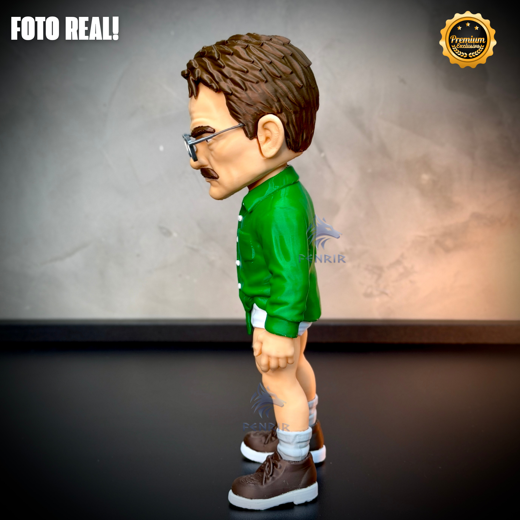 Walter White Episódio Piloto (Figure decorativa Cartoon Fã) estilo Cartoon Montado a mão artesanal EXCLUSIVO FRETE GRÁTIS