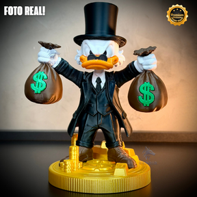 The Money Duck (Figure decorativa tio patinhas dinheiro) estilo Cartoon Montado a mão artesanal EXCLUSIVO FRETE GRÁTIS