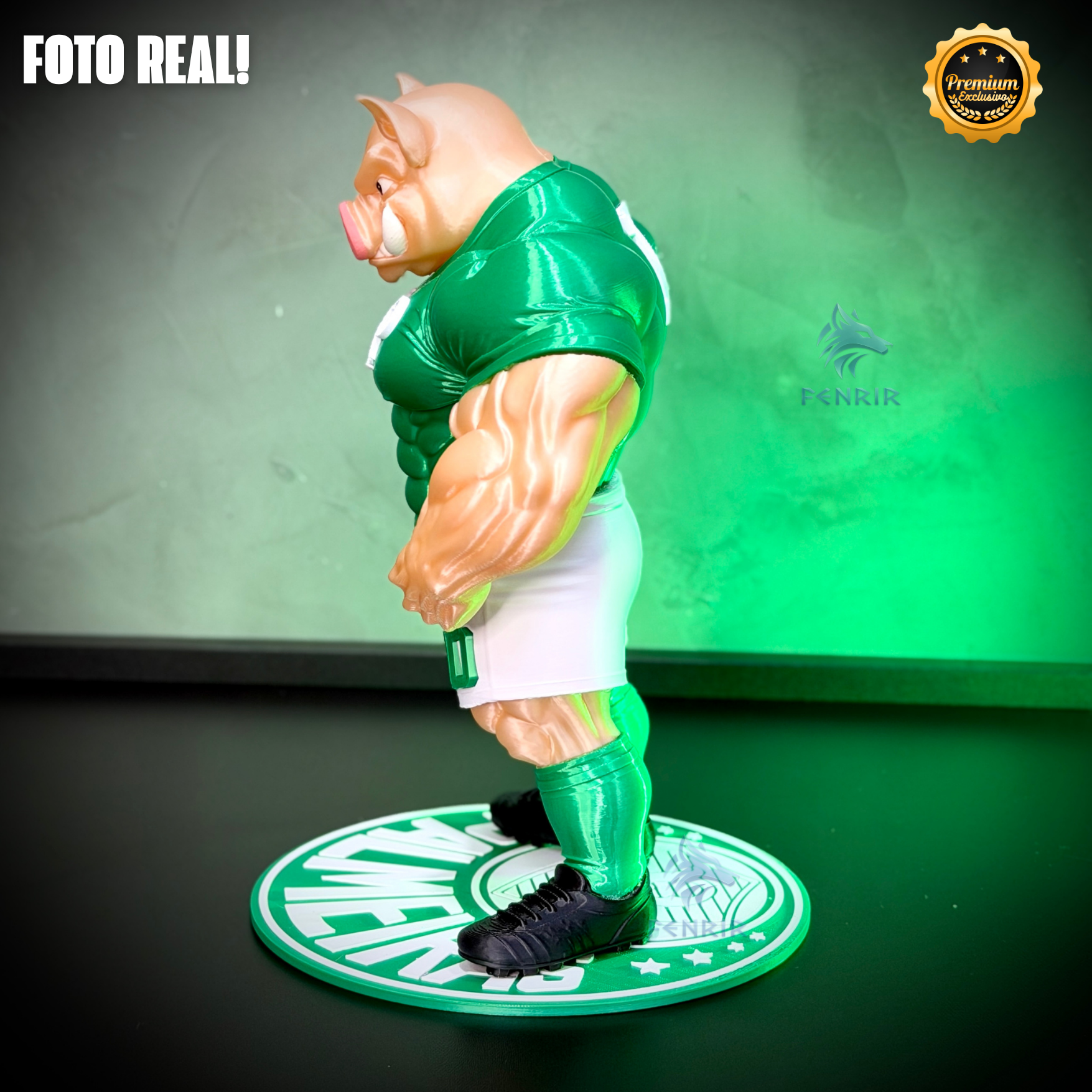 O Porcão do Palmeiras Premium Mascote – Arte Decorativa Exclusiva Montado a mão Pronta Entrega EXCLUSIVO FRETE GRÁTIS